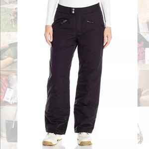 White Sierra Women's Snow Pants, Blk, Size LARGE